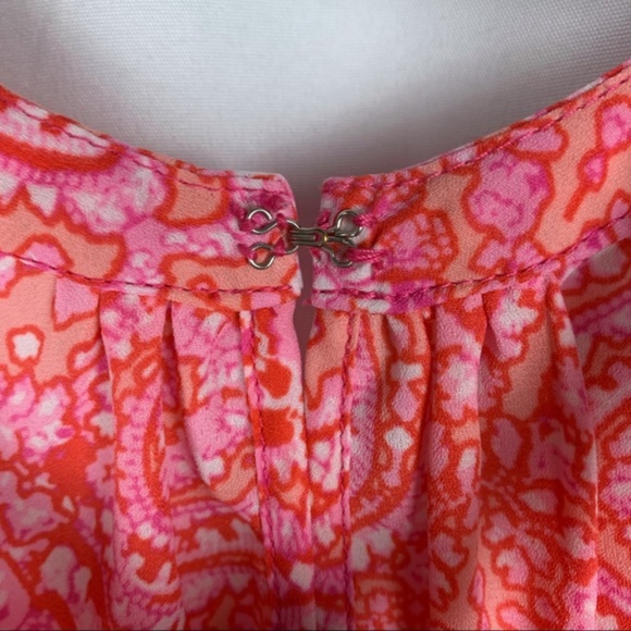 Cynthia Rowley pink paisley pattern tank top, S - Picture 8 of 8